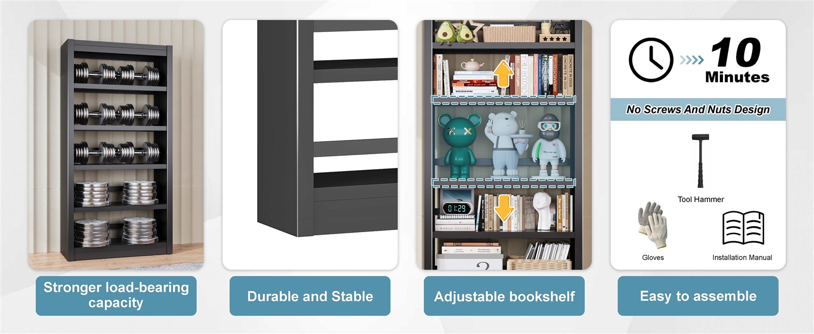 Tall Black Metal Bookshelf Tall Black Metal Bookshelf